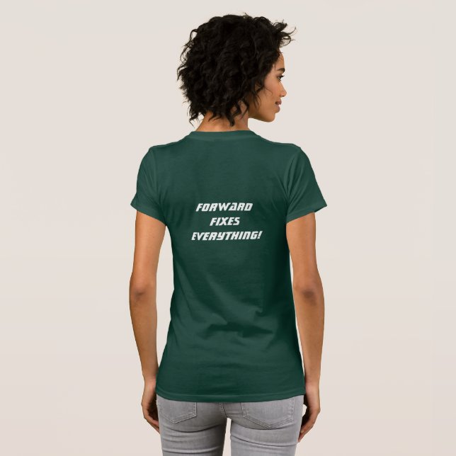 Dixieland Farm V-neck slogan Tee (Back Full)