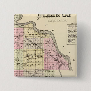 Dixon County, Nebraska 15 Cm Square Badge