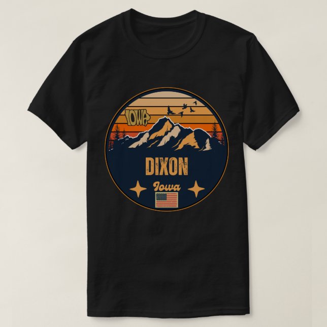 Dixon, Iowa, United States T-Shirt (Design Front)