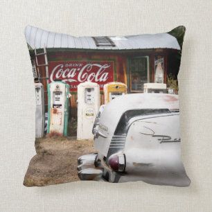 Dixon, New Mexico, United States. Vintage car Cushion