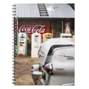 Dixon, New Mexico, United States. Vintage car Notebook
