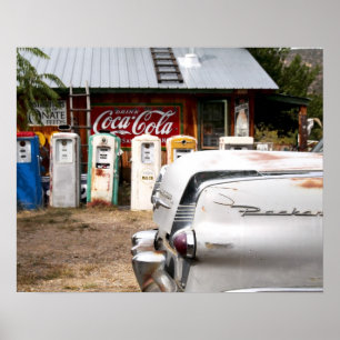 Dixon, New Mexico, United States. Vintage car Poster