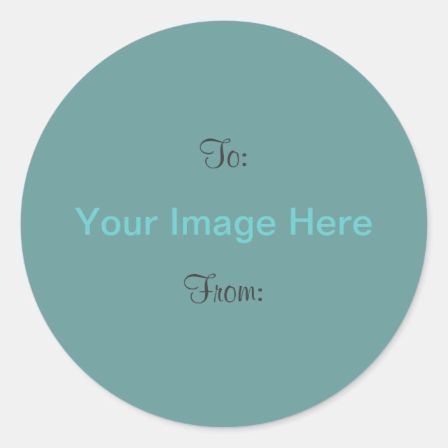 DIY ~ 3" Circle Gift Tag Stickers (Front)