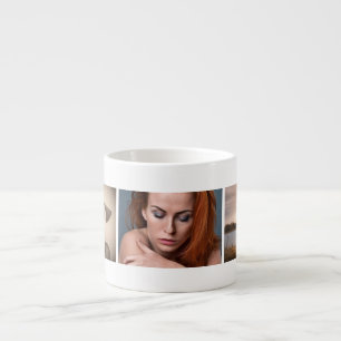 DIY 3 photo collage   friends family corporate Espresso Cup