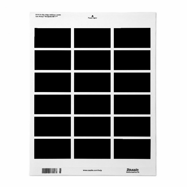 DIY Add Image Text Or Logo Design Your Own Mailing Label (Full Sheet)