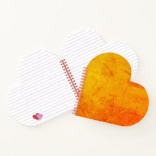 DIY Add Image Text Or Logo To Design Cute Heart    Notebook