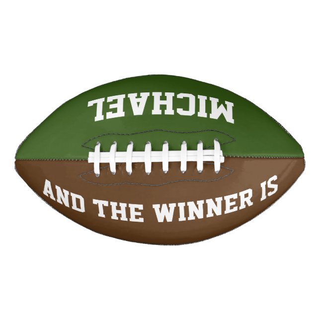 DIY - Add your only Words & Background Colours Football (Front)