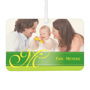 DIY - Add your own photo, name and monogram Car Air Freshener