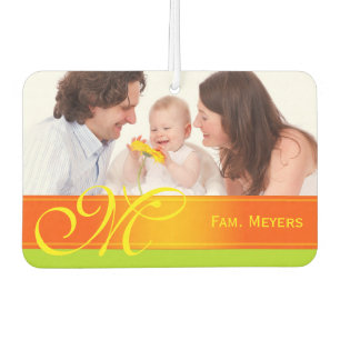 DIY - Add your own photo, name and monogram Car Air Freshener