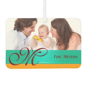 DIY - Add your own photo, name and monogram Car Air Freshener