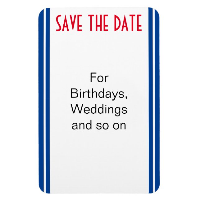 DIY - Add your text with non permanent pen Magnet (Vertical)