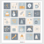 DIY Advent Calendar Stickers RED GRAY Christmas<br><div class="desc">Celebrate the holiday season with these 25 self-adhesive Advent calendar stickers, each numbered from 1 to 25 to help you count down to Christmas in style. Perfect for sealing DIY Advent calendar pockets, treat bags, and gift boxes, these stickers let you fill each day with little surprises of your own....</div>