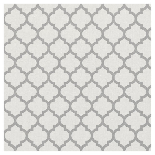 DIY Background, Dk Grey Moroccan Quatrefoil #5 Sz3 Fabric (Close Up)