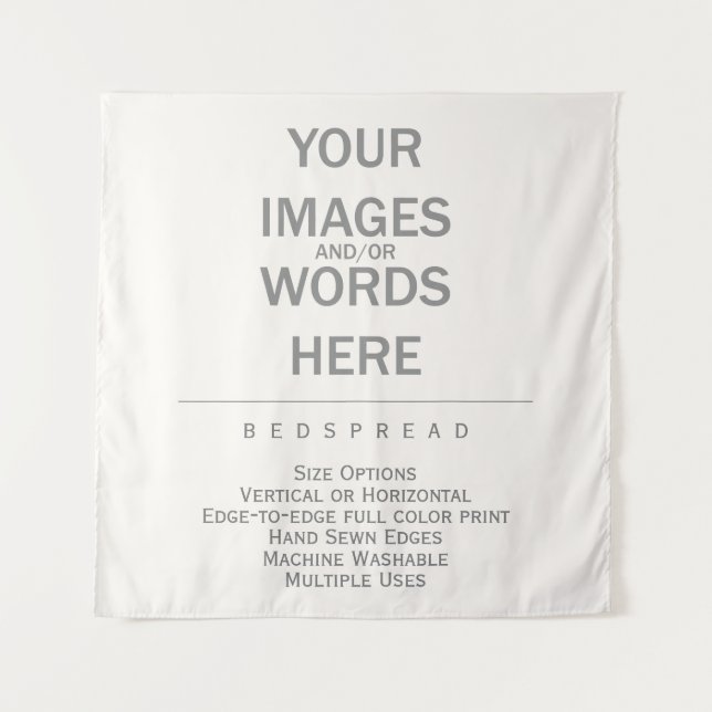 DIY - Bedspread 57" x 57" / Tapestry (Front)