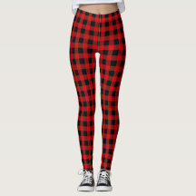 DIY BG Bright Red Black Buffalo Plaid Tartan