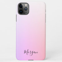 DIY Black Script Name, Pink & Lavender Ombre