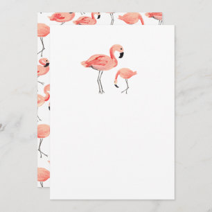 DIY Blank Flamingo Invitation