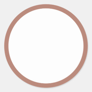 DIY Blank Mocha Beige B17868 Classic Round Sticker