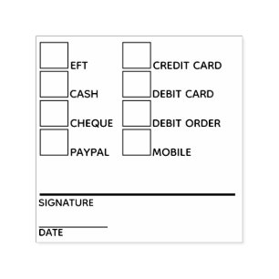 DIY Business banking payment methods 8 check list Self-inking Stamp