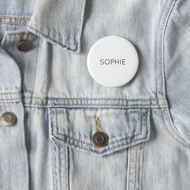 DIY Button | Custom Text, Name, Colour (In Situ)