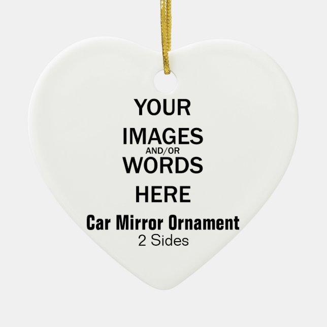 DIY - Car Mirror Ornament (2 Sides) (Front)