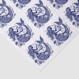 DIY Colors Sultry Mermaid Siren Clam Shell Blue Tissue Paper