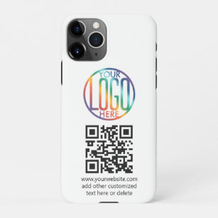Diy Colour   Company Logo and Your QR Code Busines iPhone 11Pro Case