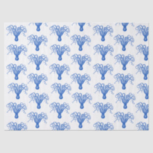 DIY Colour Vintage Stylised Octopus #8 Sapphire Bl Tissue Paper