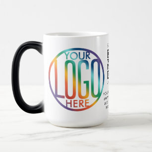 DIY Colour   Your Business Logo & QR Code Stainles Magic Mug
