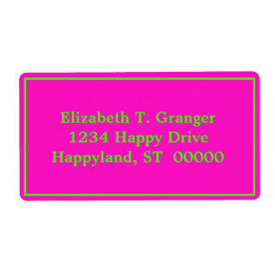 DIY Colours Framed Shocking Pink Lime Green