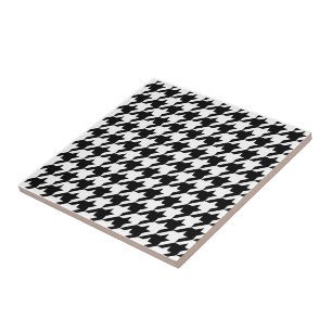 DIY Colours Houndstooth Plaid Pattern Ceramic Tile