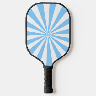 DIY Colours Rays Sunburst Sky Blue White S Pickleball Paddle
