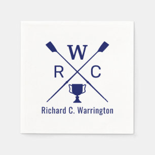 DIY Colours Rowing Crew Blades Oars Trophy Name In Napkin