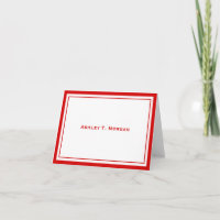 DIY Colours Simplicity Red White Frame Personalise