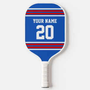 DIY Colours Team Jersey Stripes Red Sapphire SV Pickleball Paddle