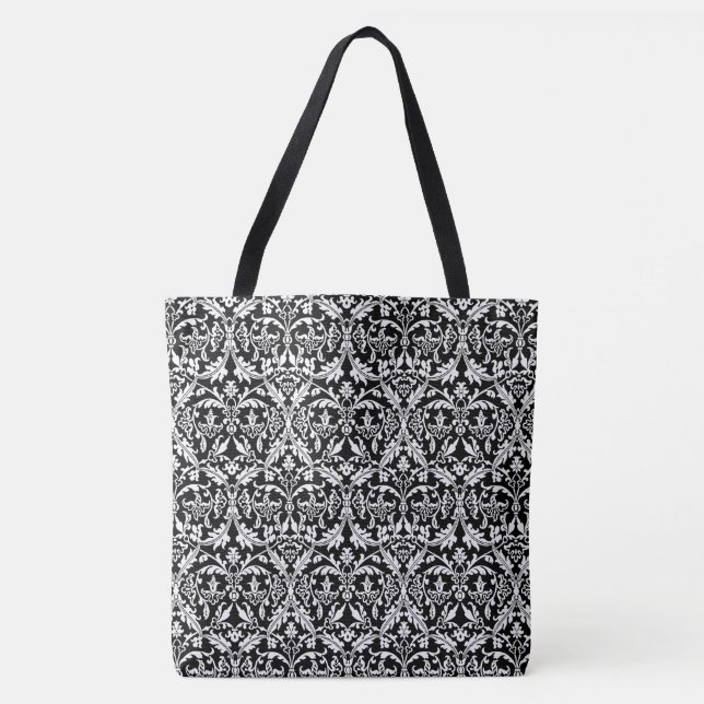 DIY Create Your Own Custom Colour Damask Pattern 5 Tote Bag (Front)