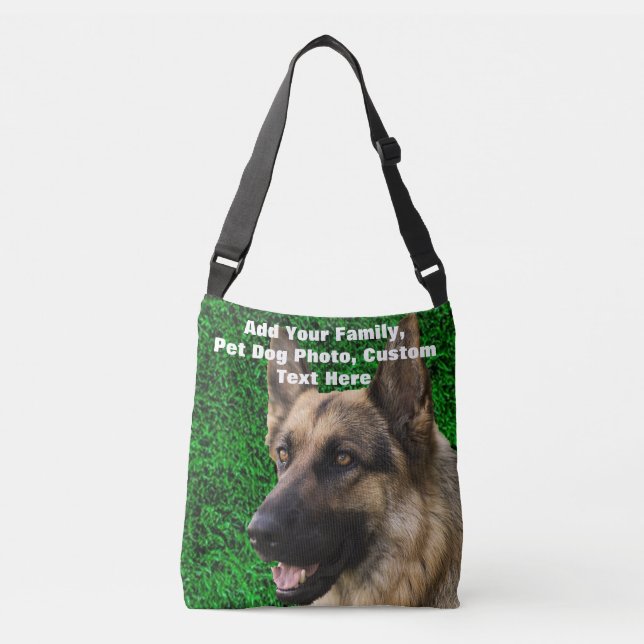 DIY Create Your Own Custom Dog Family PHOTO Crosb Crossbody Bag (Front)