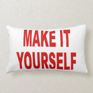 DIY Create Your Own Made in the USA Lumbar Pillow
