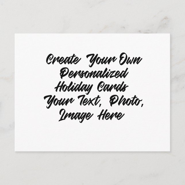 DIY Create Your Own Personalised Holiday Postcard (Front)