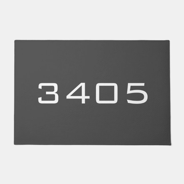 DIY CUSTOM ADDRESS NUMBER and colour Doormat (Front)