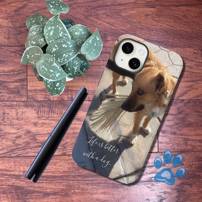 DIY custom dog photo with quote phone case (Creator Uploaded)