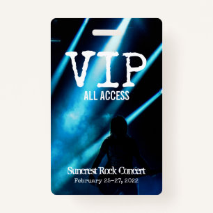 DIY CUSTOM PERSONALIZED VIP ALL ACCESS PASS BADGE ID BADGE