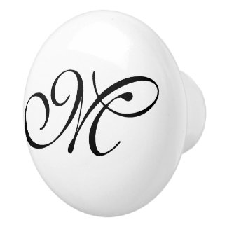 DIY - Customise your monogram & ideas Ceramic Knob