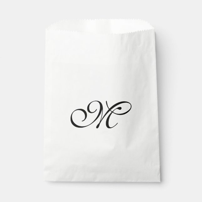 DIY - Customise your monogram, image, & ideas Favour Bag (Front)