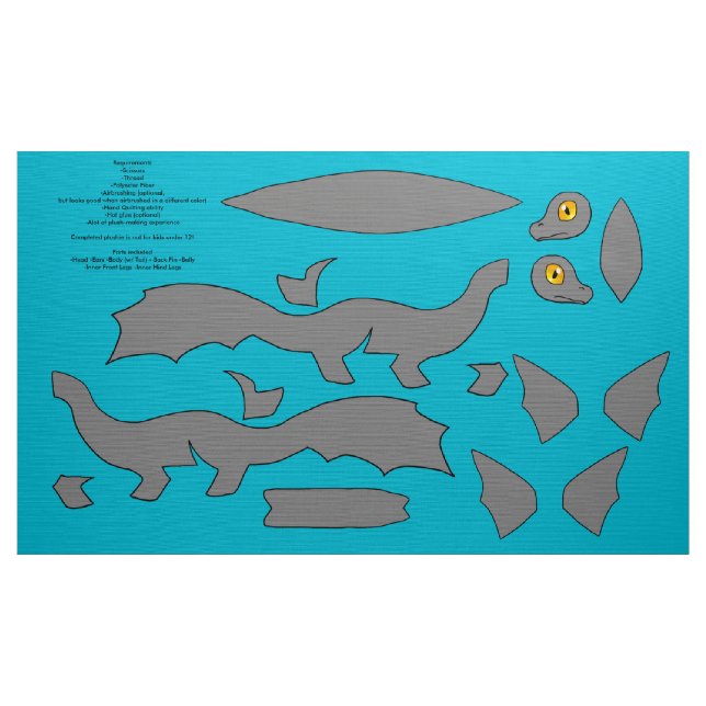 DIY Cut and Sew Koi Dragon Plushie - Ginbo Fabric (Yard)