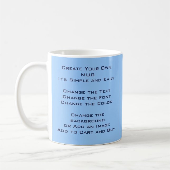 DIY Design and Make Your Own Coffee Mug (Left)