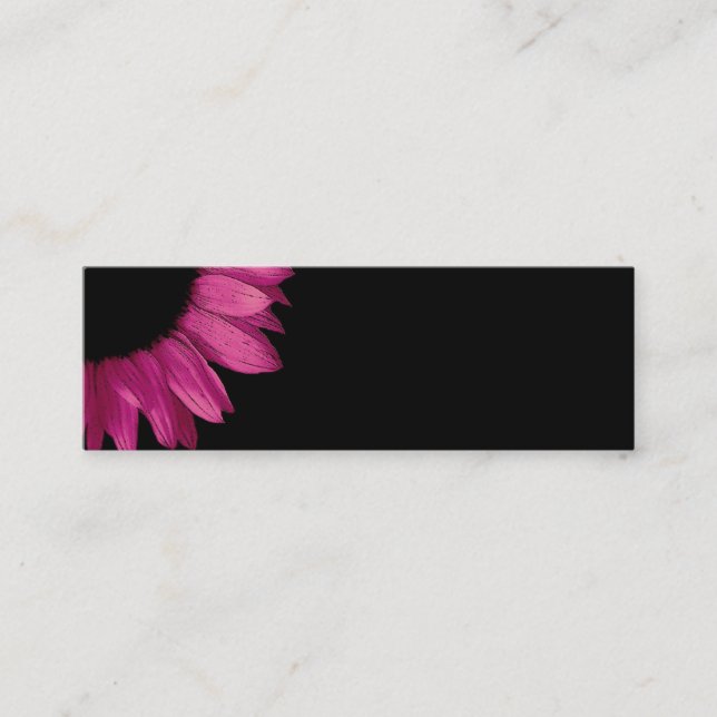 DIY Design Your Own Coloured Sunflower Calling Card (Front)
