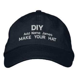 DIY Design Your Own Navy Custom Gift H023 Embroidered Hat