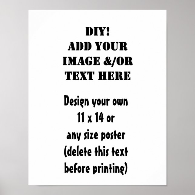 DIY Design Your Own Poster (Front)