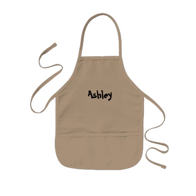 DIY Design Your Own Zazzle Kids Apron Custom Name (Front)